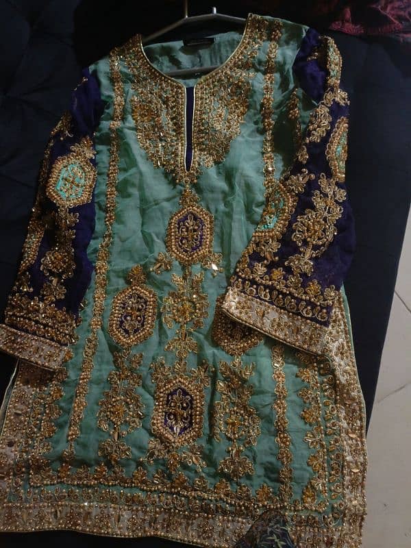 beautiful gharara set for wedding 1