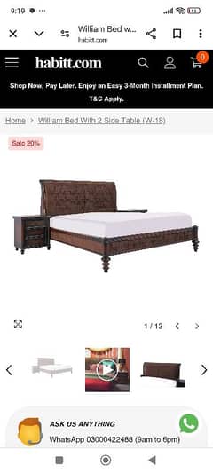 Habitt Williams Bed Room set