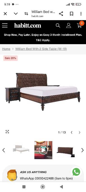 Habitt Williams Bed Room set 0