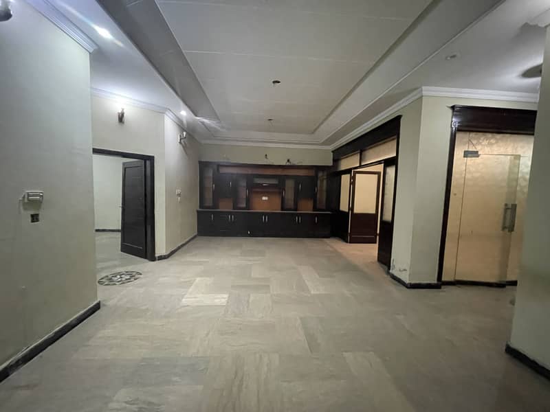 14 MARLA GROUND FLOOR FOR RENT FOR COMMERCIAL AVAILABLE AT IDEAL LOCATION OF JOHAR TOWN 13