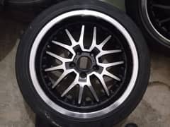 Almost Brand new Alloyrims with Tyres Staggered 17". . urgent sale