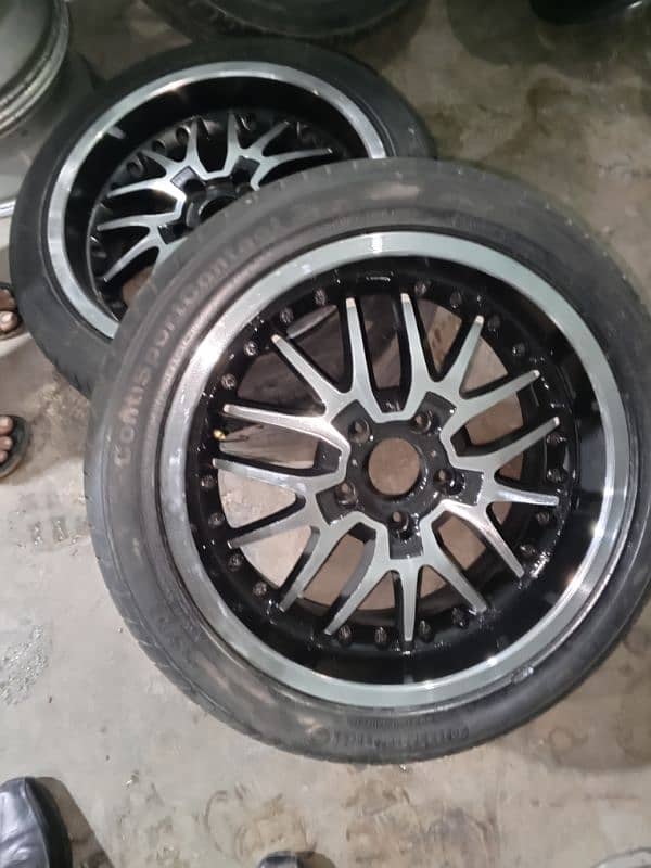 Almost Brand new Alloyrims with Tyres Staggered 17". . urgent sale 5