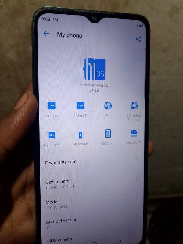 TECNO POP 5 LTE 10 BY 10 CONDITION. . . 3
