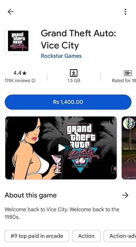 GTA VICE CITY ONLY 50 RS FOR ANDROID 6