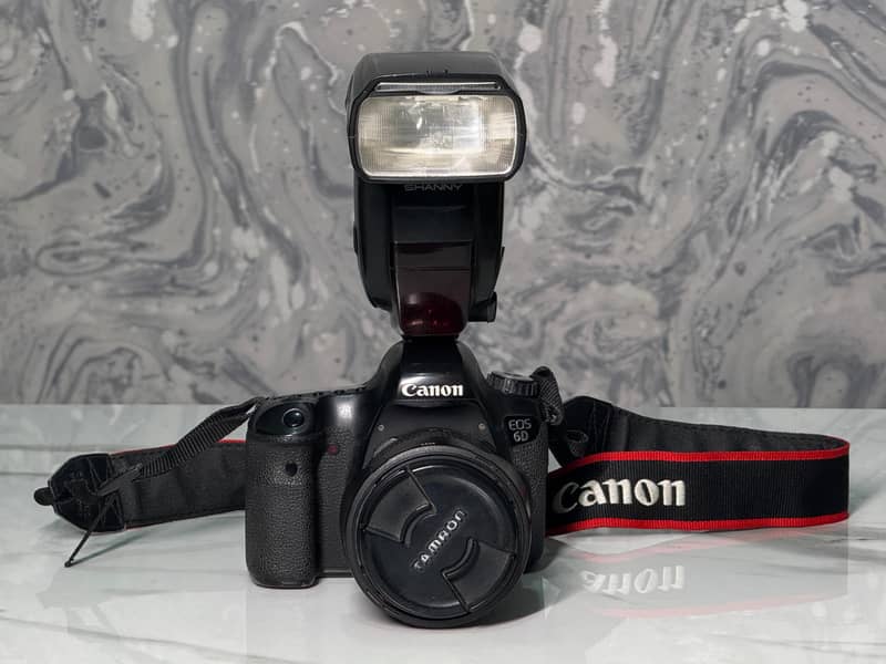 Canon 6D with Accessories | Body Grip, Lens, Flash, Batteries 1