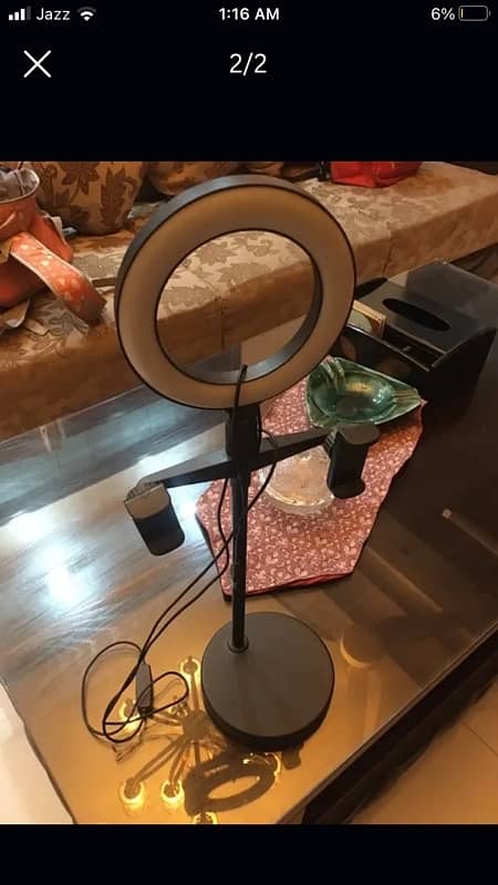 tiktok mic lav microphone and micro-cravate] LED ring light 2 hol 1