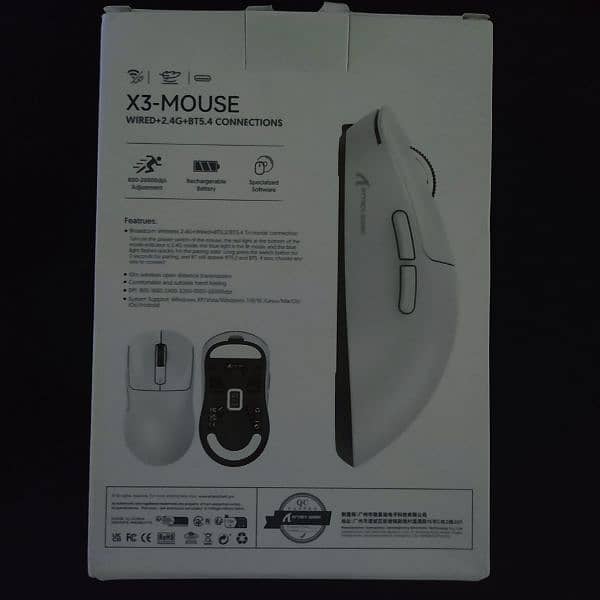 Attackshark x3 light weight wireless gaming mouse 4