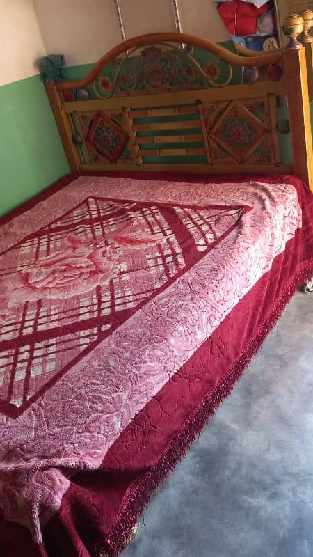 Whole/Complete Double Bed are for sale along with Mattress 3