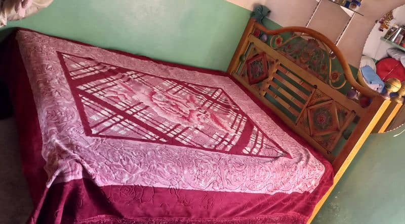 Whole/Complete Double Bed are for sale along with Mattress 5