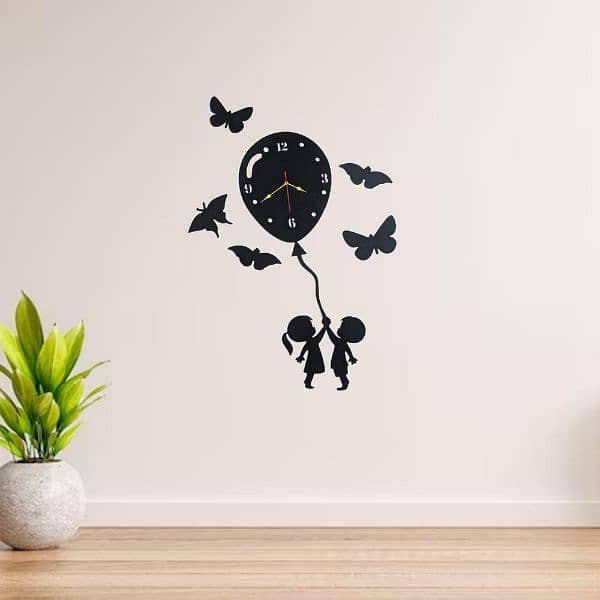 ballon style 3D wall clock. 2