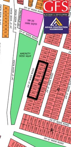 NORTH TOWN RESIDENCY PHASE 1 GOLD BLOCK 120 Sq Yd Westopen Plot