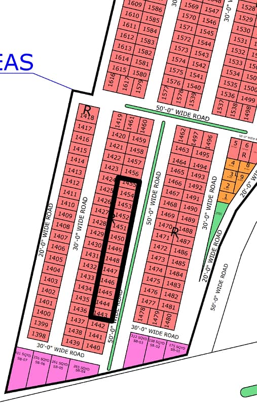 NORTH TOWN RESIDENCY PHASE 1 OVERSEAS BLOCK 120sq Yard 50FEET ROAD FACE Plot 0