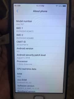 vivo Y67 condition raaf hai