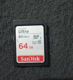 SanDisk 64gb memory card for sale