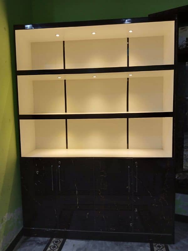 Large Wall Cupboard With LED Lights 0