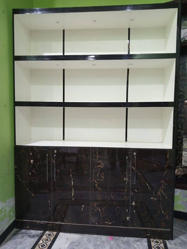 Large Wall Cupboard With LED Lights 1