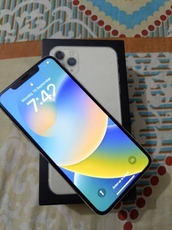 Iphone 11 Pro Max 256 Dual PTA Full box 0