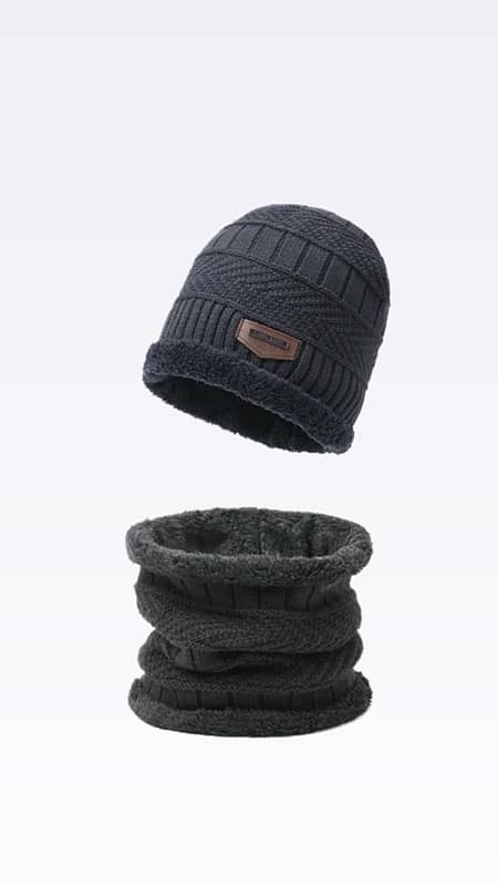 1pcs Wool Beanie And Neck Warmer 0