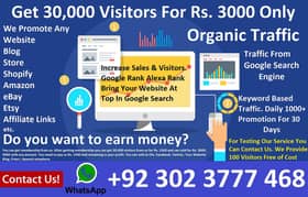 Organic Real Web Traffic For Sale