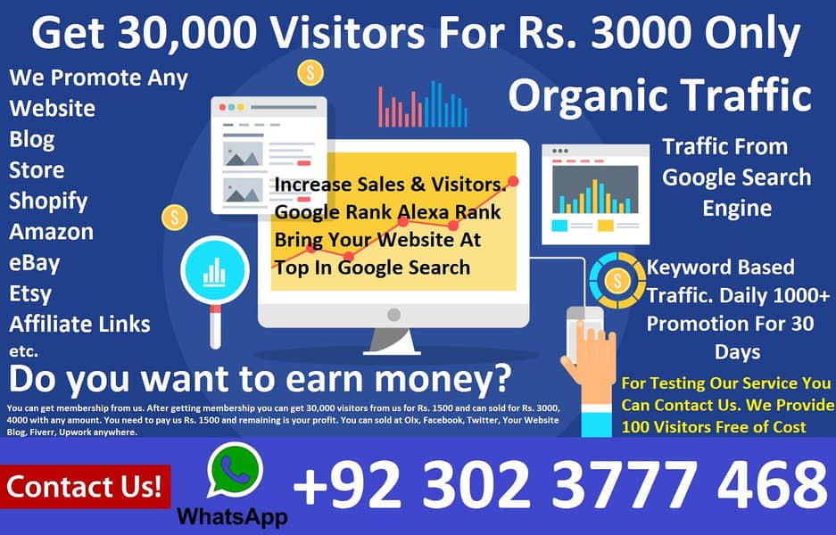 Organic Real Web Traffic For Sale 0