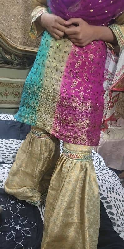 jamawar sharara 3 piece only 1000 rps 2