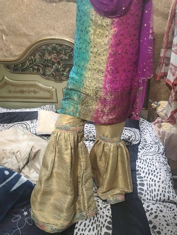 jamawar sharara 3 piece only 1000 rps 4