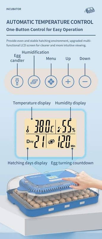 Wonegg 70 eggs High Quality Incubator 11