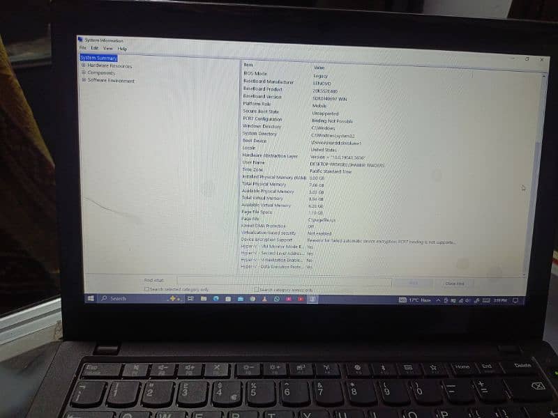 LENOVO THINKPAD X270 8GB i5, 6GEN 7