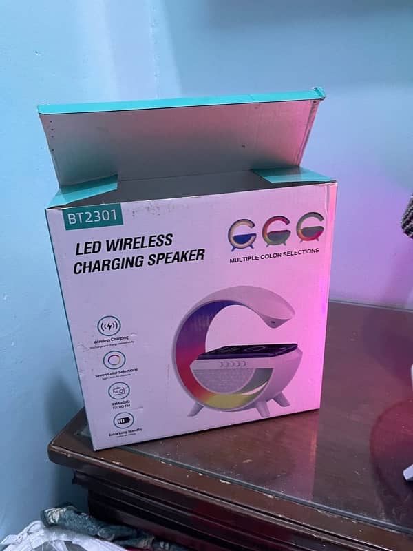 Bt 2301 Led Wireless Charging Speaker 0