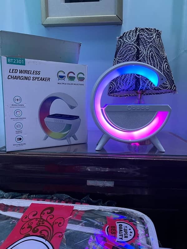 Bt 2301 Led Wireless Charging Speaker 1