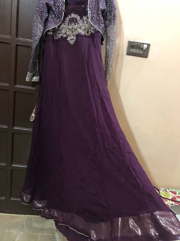 bridal handwork Maxi with duppata 5