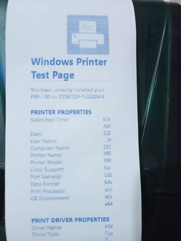 invoice printer like new 5