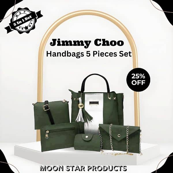 Stylish Women's Hand Bag Set - 5 Pcs  Leather Collections 2