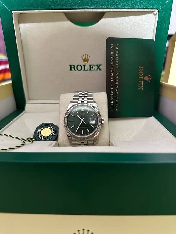 Rolex datejust mint green dile  FLUTED/Jublee 2