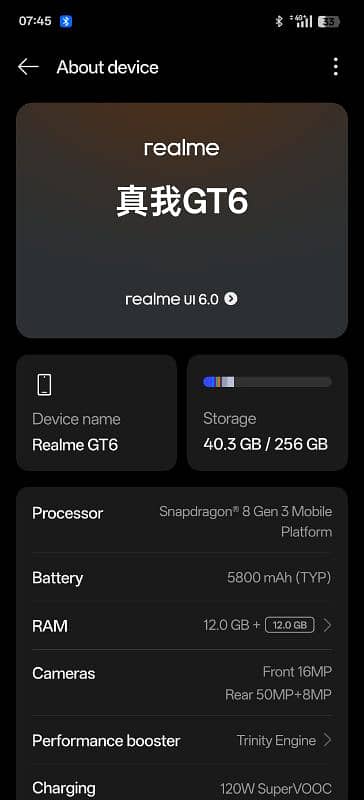 "Realme GT6 Chinese variant read description 2