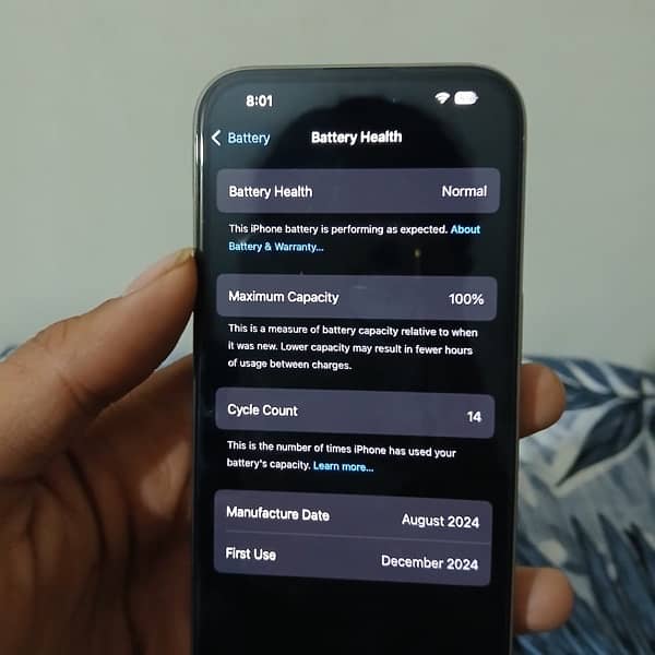 iphone 15pro jv 100% battery health Natural Titanium 2