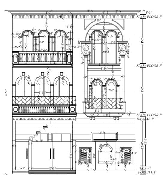 2d Autocad interior details 2