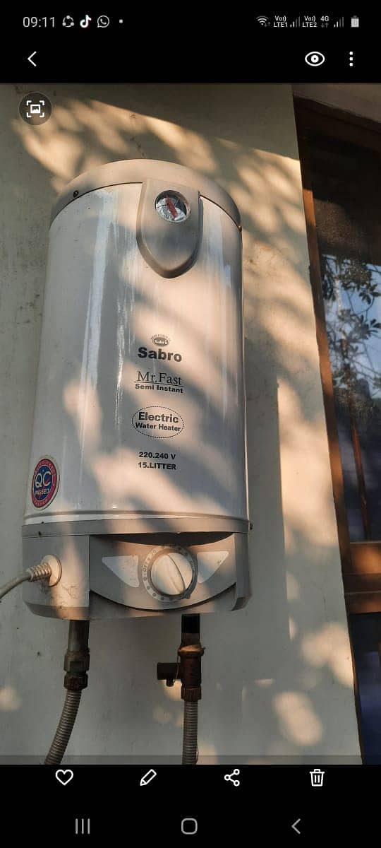 Sabro 15 litres electric geyser 0