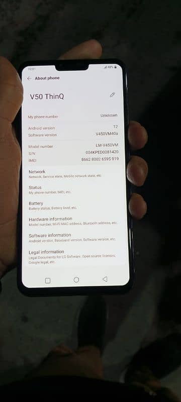 LG V50 5G THINQ (gmaing phone) 5