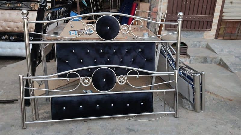 Stainless steel double bed | Single Bed | Furniture| Bed set| 8