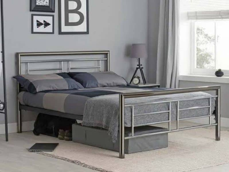 Stainless steel double bed | Single Bed | Furniture| Bed set| 10