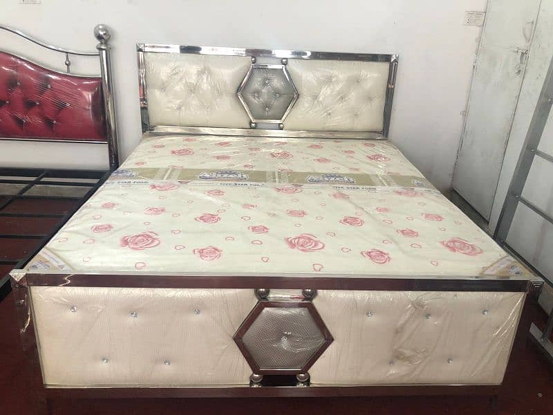 Stainless steel double bed | Single Bed | Furniture| Bed set| 11