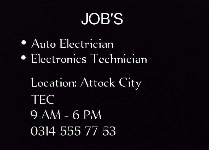 Job's in Attock City 0