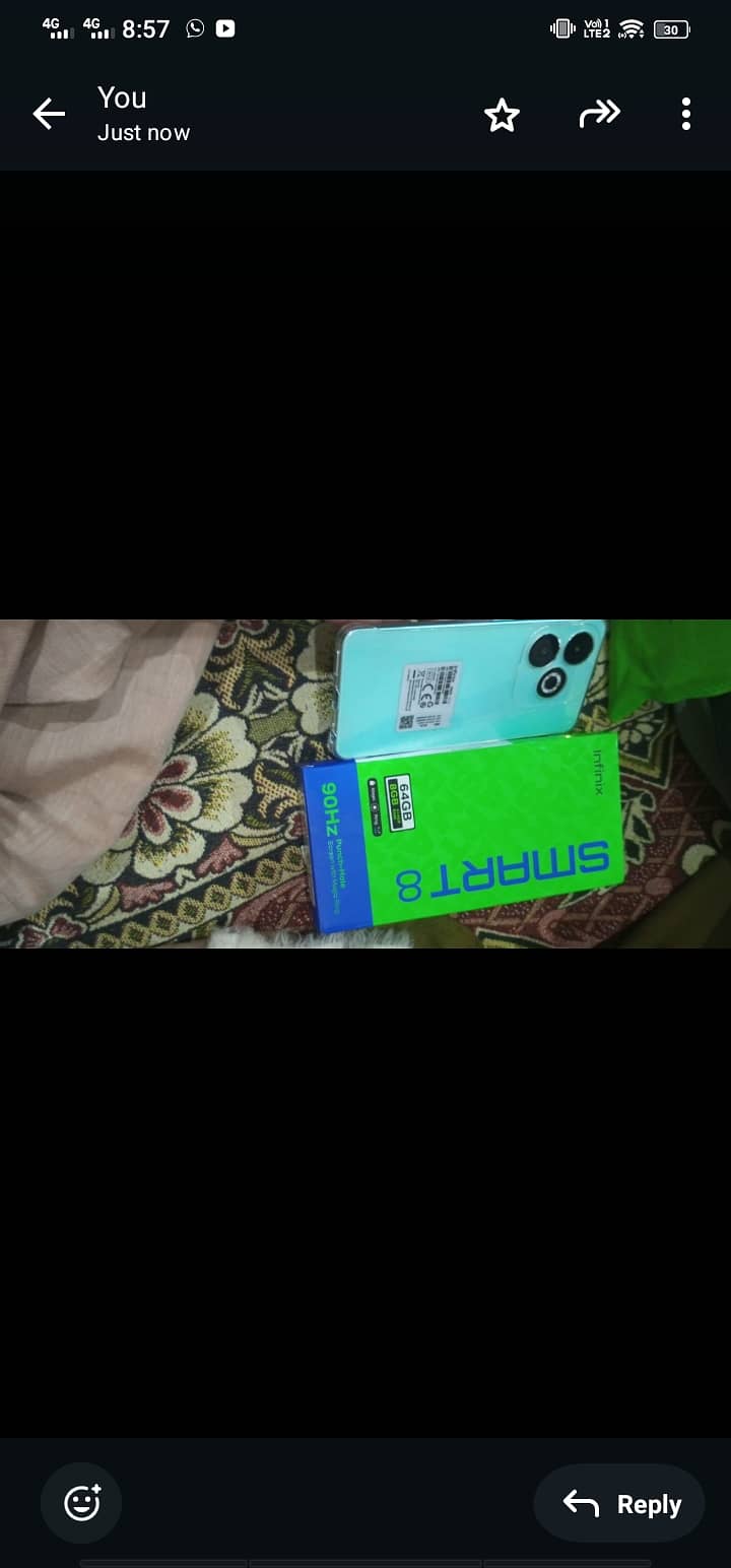 Infinix smart 8 full bux 8gb 64gb 03071358443 call 0