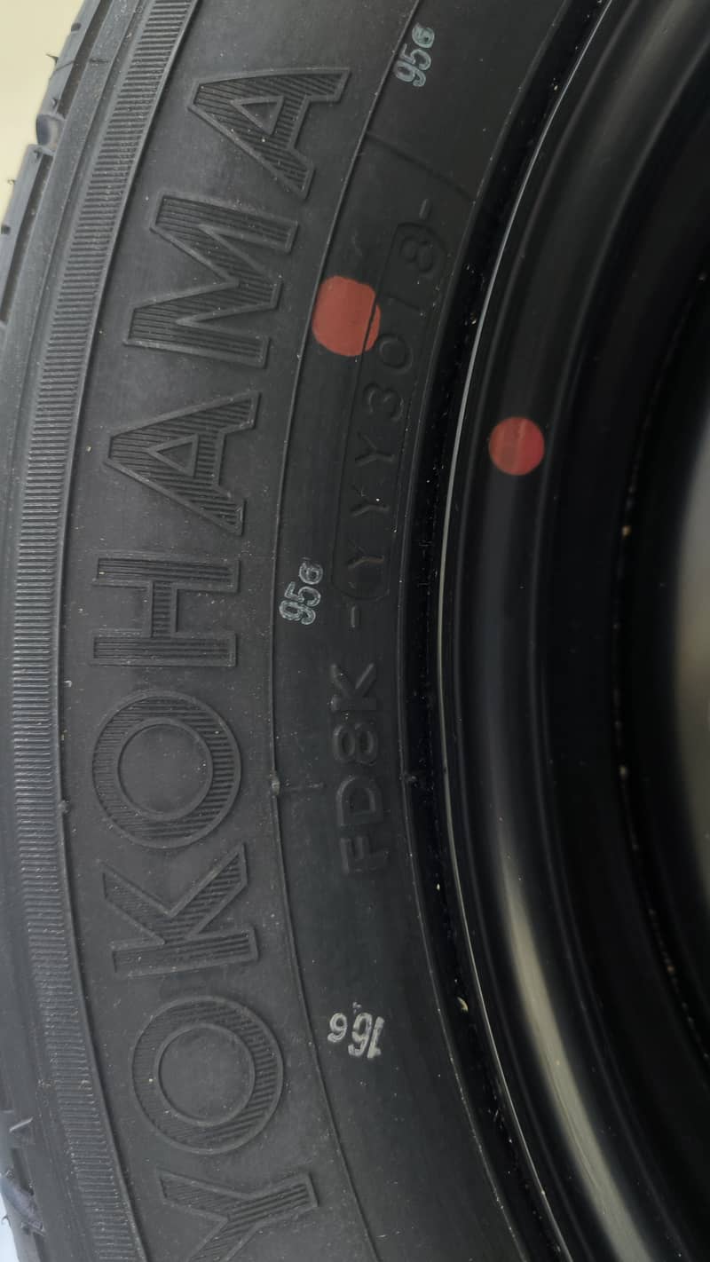 Single unused Yokohama Advan tyre R16 4