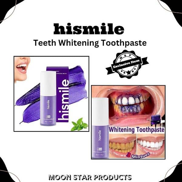 Teeth Whitening Toothpaste. 3ml liquid pack of 1. Smooth Purple formula 2