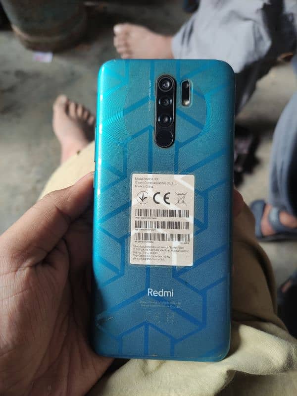 Redmi 9 4/64 Green back 8/10 screen white dot hai 1