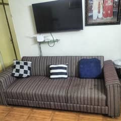 sofa kum bed, 3 seater,