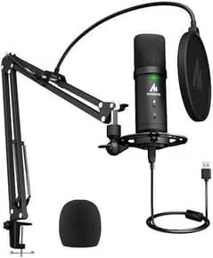 Maono pm401 podcastsing mic, youtuber recording voice over microphone