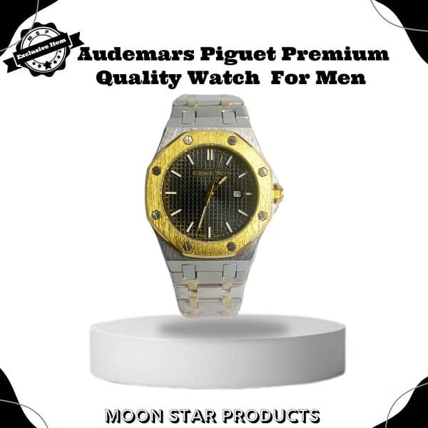 Men’s Stainless Steel Quartz Watch Water Resistant 0